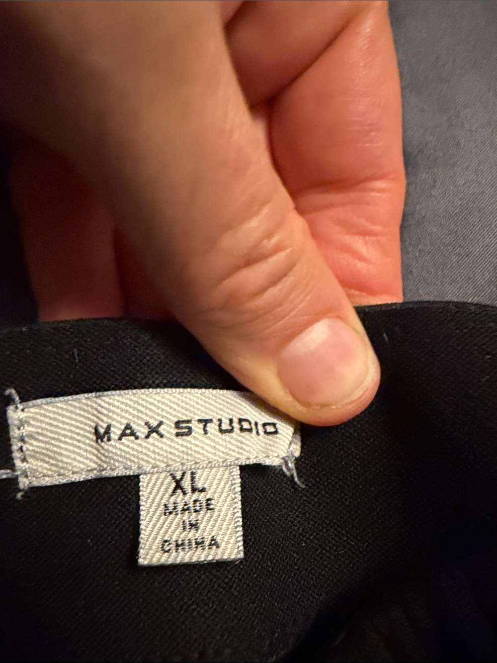 Max Studio Black Wide Leg Trousers